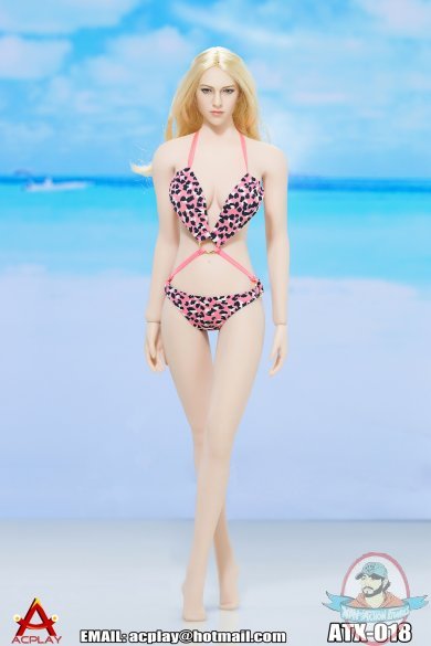 ACPLAY 1:6 Figure Accessorie Swimming Suit Pink & Dots AP-ATX018E