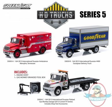 1:64 H. D. Trucks 2013 Series 5 Set of 3 Greenlight