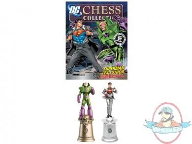Dc Superhero Chess Magazine #3 Superman & Lex Luthor 2 Pack Eaglemoss