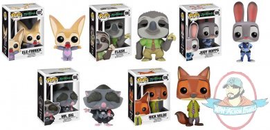 Pop! Disney Zootopia Set of 5 Vinyl Figure by Funko