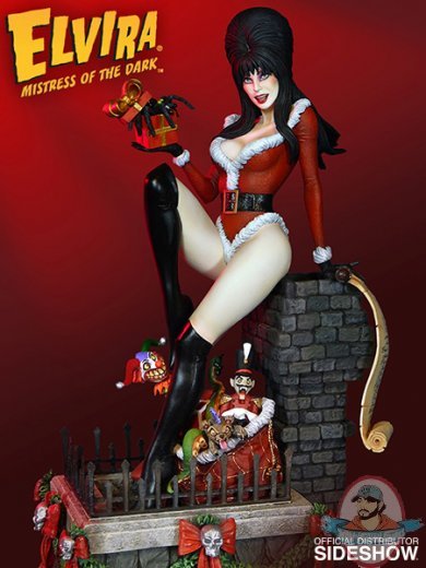 Elvira Scary Christmas 18 inch Maquette by Tweeterhead