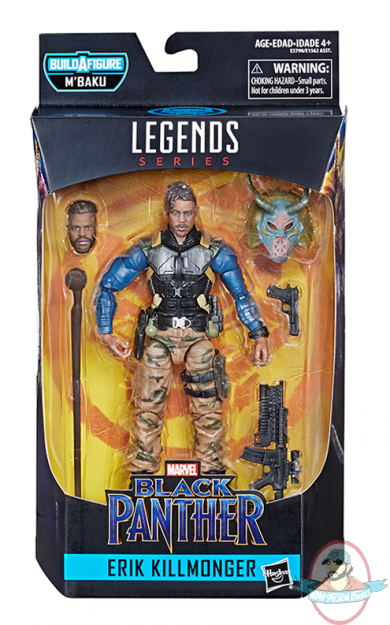 Marvel Black Panther Legends Erik Killmonger Figures Hasbro 