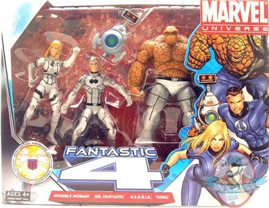 Marvel Universe 3.75 Inch Action Figure Team Pack Series Fantastic Four Future Foundation White Version