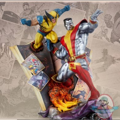 Marvel Colossus & Wolverine Fastball Special Statue Sideshow 300849