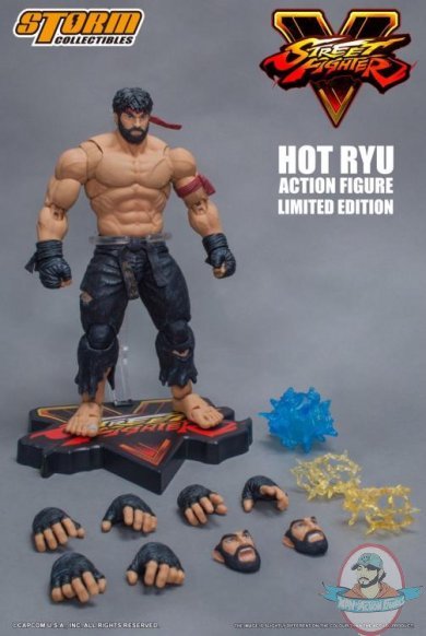 NYCC 2017 1/12 Street Fighter V Hot Ryu Black Pants Storm Collectibles