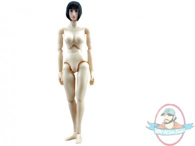 Female Body -Black Short Straight Hair with Small Chest