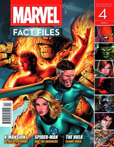 Marvel Fact Files # 4 Fantastic Four Cover Eaglemoss