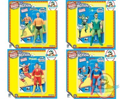 DC Retro 8" Super Powers Series 1 Set of 4 Figures Toy Company