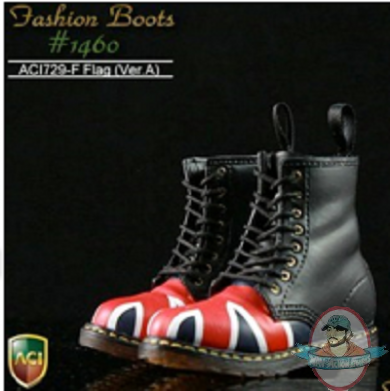 1/6 ACI Toys Fashion Boots British Flag Version A Toe Cap ACI-729F