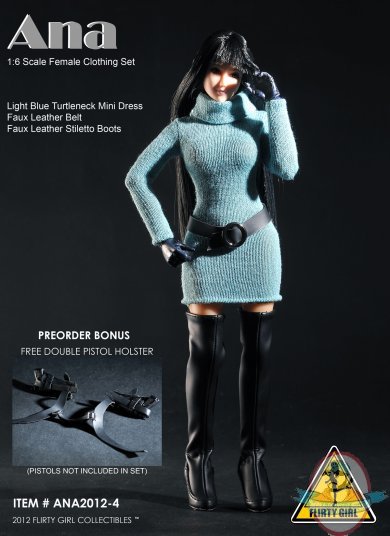 ANA -1/6 Scale Female Light Blue Clothing Set Flirty Girl Collectibles