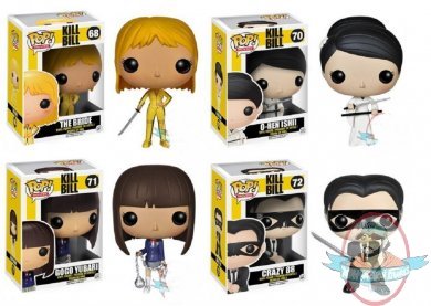 Pop! Movies Kill Bill Set of 4 Vinyl Figure by Funko