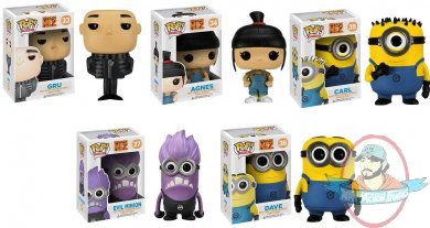 Pop! Disney Movies: Despicable Me 2 Set of 5 Vinyl Figure by Funko