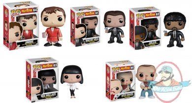 Pop Movies Pulp Fiction Set of 5 Vinyl Figure by Funko Man of