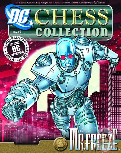 DC Superhero Chess Fig Coll Mag #15 Mr. Freeze Black Pawn Eaglemoss