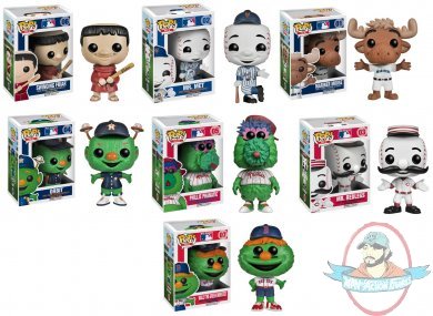 Pop! MLB Major League Baseball Mascots Set of 7 Figures by Funko