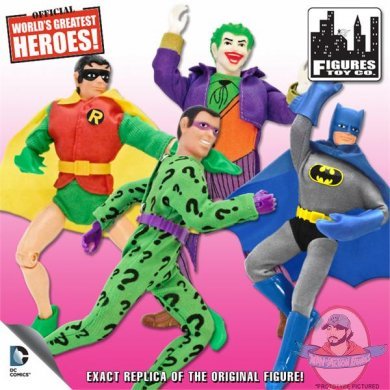 Batman Classic Retro Figure 8" Series 1 Set of 4 Figures Toy Company