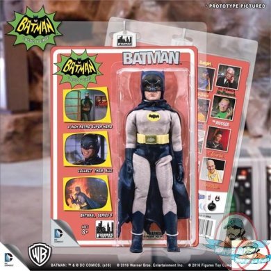 Batman Classic 1966 TV Series 5 Removable Cowl Batman Figures Toy 