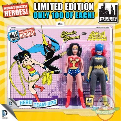 DC Retro 8" Limited Edition Series 3 Two Pack Wonder Woman & Batgirl DC Retro 8" Limited Edition Series 3 Two Pack Wonder Woman & Batgirl