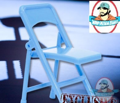 Light Blue Folding Chair for Figures by Figures Toy Company