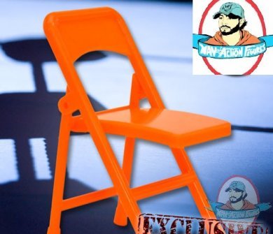 Orange Folding Chair for Figures by Figures Toy Company