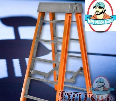 Short 5 Inch Orange Ladder for Wrestling Action Figures