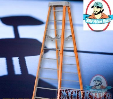 WWE Large 10 Inch Breakaway Orange Ladder for Wrestling figures