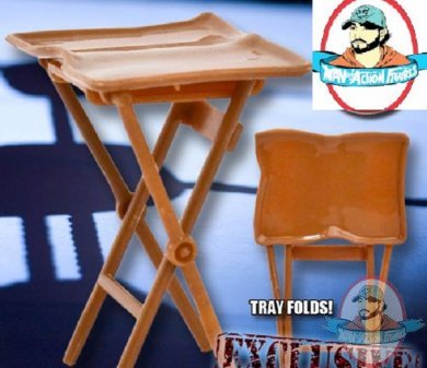 Brown TV Tray for Wrestling figures by Figures Toy Company