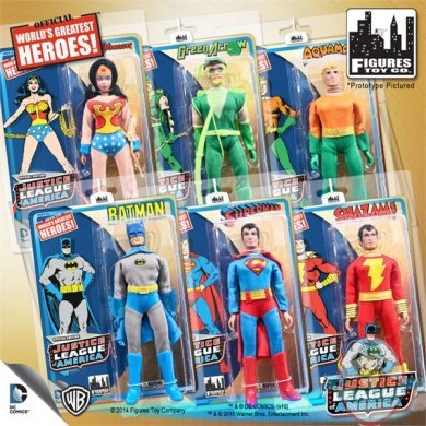 Justice League of America Special Edition 8" Retro Figures Set of 6