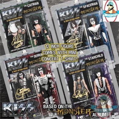 KISS 12" Figures Series 4 Monster Album Set of 4 by Figures Toy Co.  