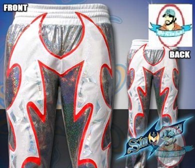 WWE Black Sin Cara Replica Kid Size Pants by Figures Toy Company