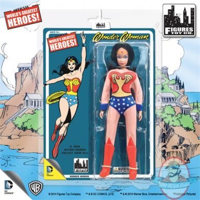 Wonder Woman Retro 8 Inch Action Figure Full Body Artwork Figures Toy