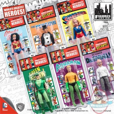 DC Comics Retro Kresge Style Figures Series 2 Set of 6 Figures Toy