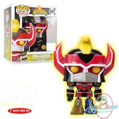 Pop! Television Power Rangers Megazord GID 6-Inch #497 Exclusive Funko