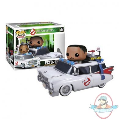 POP! Ghostbusters Winston in Ecto-1 Vinyl Figure by Funko Damaged Pack