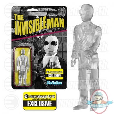 Universal Monsters Clear Invisible Man ReAction 3 3/4-Inch Retro Funko