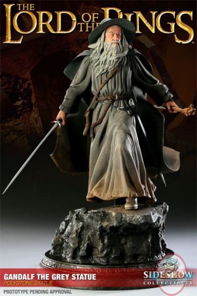 Lord of the Rings Gandalf The Grey Polystone Statue by Sideshow 