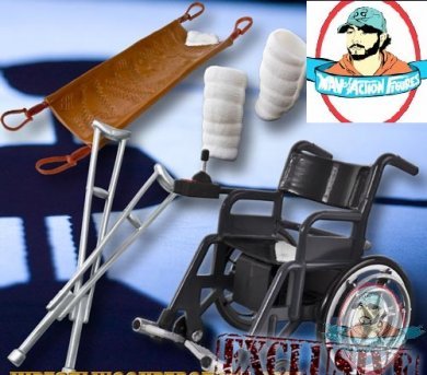 Standard Wheelchair For WWE Wrestling Figures Injury Special Deal Playset 