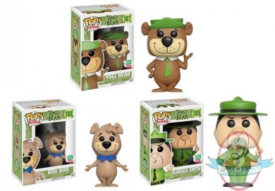 POP Animation Yogi Bear Set of 3 Vinyl Figures by Funko F