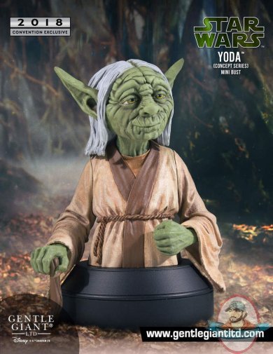 SDCC 2018 Star Wars Yoda McQuarrie Mini Bust Gentle Giant