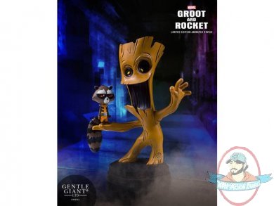 Marvel Animated Statue Groot & Rocket by Gentle Giant