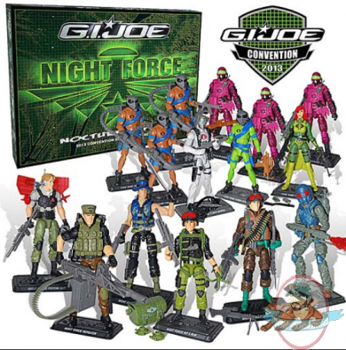 G.I Joe 2013 Exclusive 3 3/4 Night Force Vs Cobra Team RAH Set Hasbro
