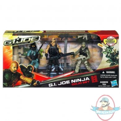 GI Joe Retaliation Ninja Dojo Battle Set of 3 Action Figures by Hasbro