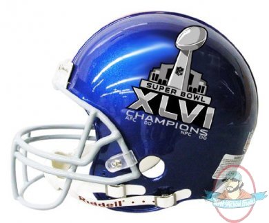 New York Giants NFL Mini Football Helmet Super Bowl 46 XLVI Champions 