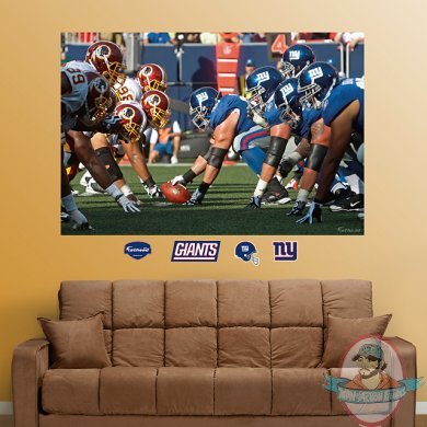  Giants-Redskins Line of Scrimmage Mural New York Giants NFL