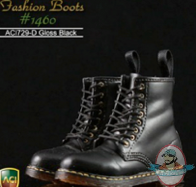 ACI Toys 1/6 Fashion Boots S2 1460_ Flag Ver.A 8 holes #729F_defect Now AT029G 