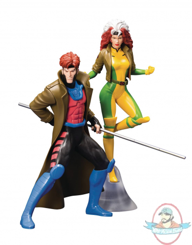 Marvel X‐Men'92 Gambit & Rogue 2 Pack ArtFX + Statue Kotobukiya