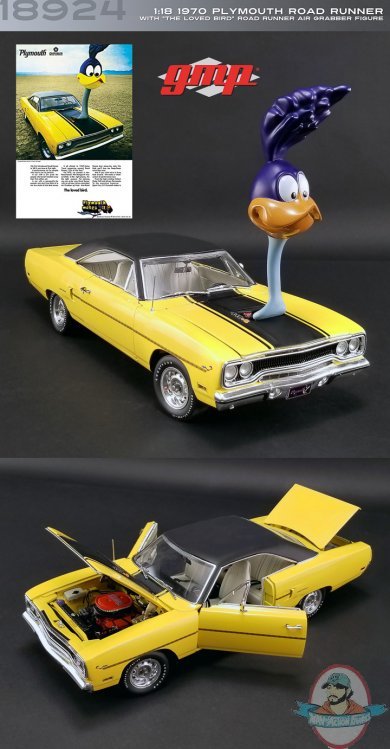 1:18 1970 Plymouth Road Runner with "The Loved Bird" Road Runner