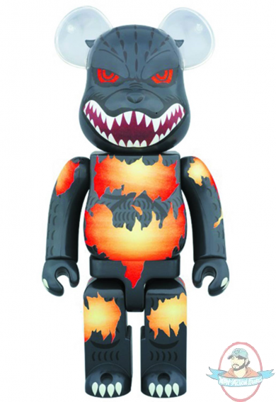 Godzilla Bearbrick 1000% Desgodzi Burning Version by Medicom