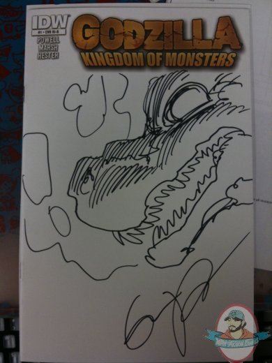 Godzilla Kingdom of Monsters #1 1:50 50 Variant Sketch  Cover by IDW