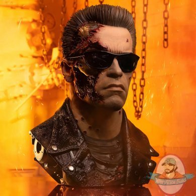 Terminator 2 T-800 Model 101 Battle Damaged Life-Size Bust Purearts